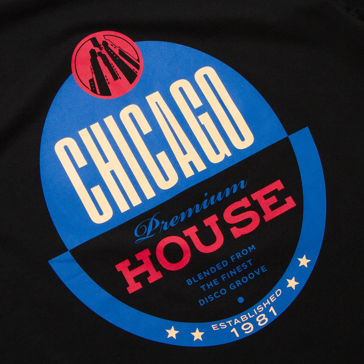 Chicago House Back Print - Tshirt - Black