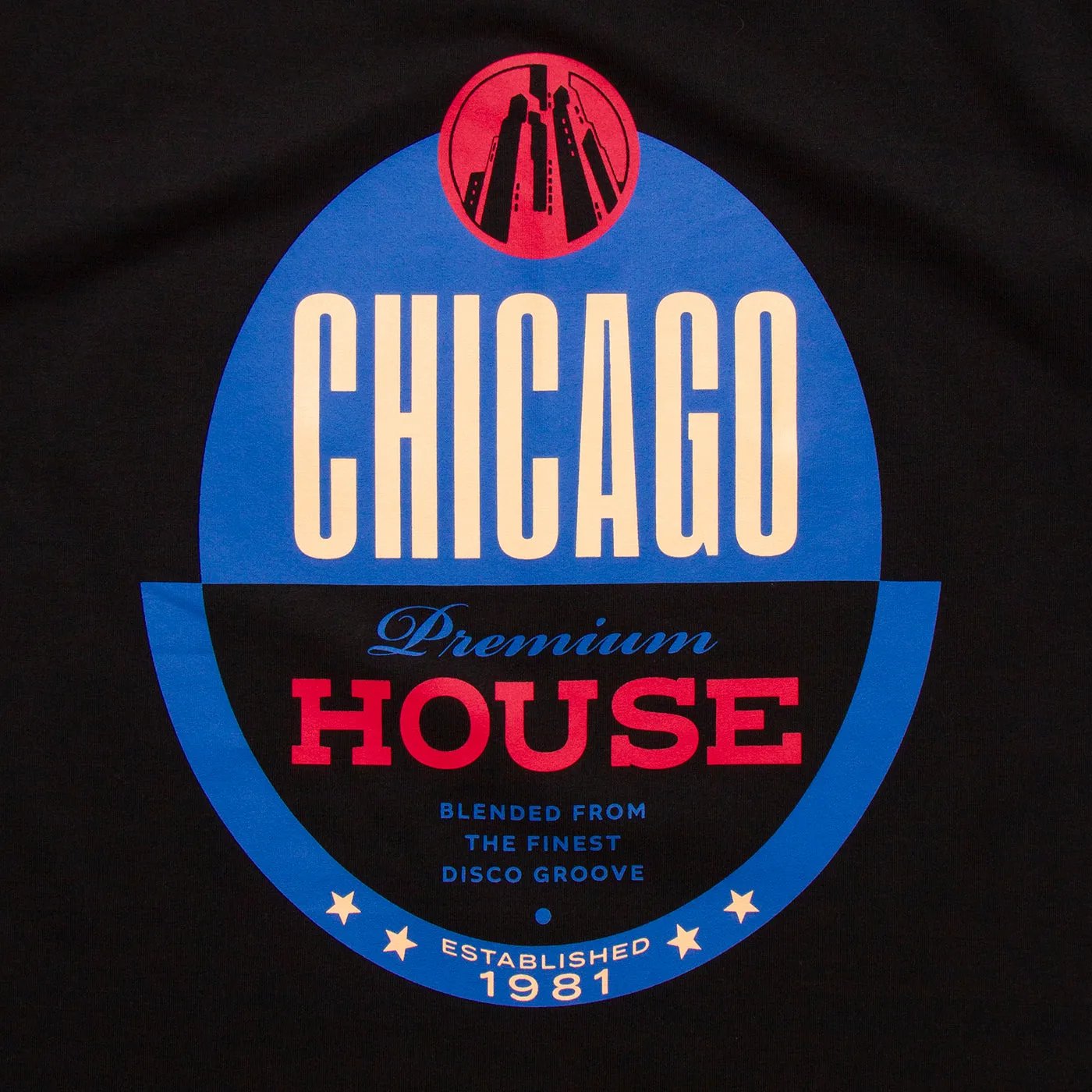 Chicago House Back Print - Tshirt - Black