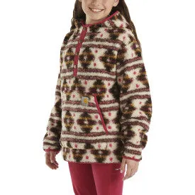 Child/Youth Long-Sleeve Fleece Quarter-Snap Sweatshirt - Malt