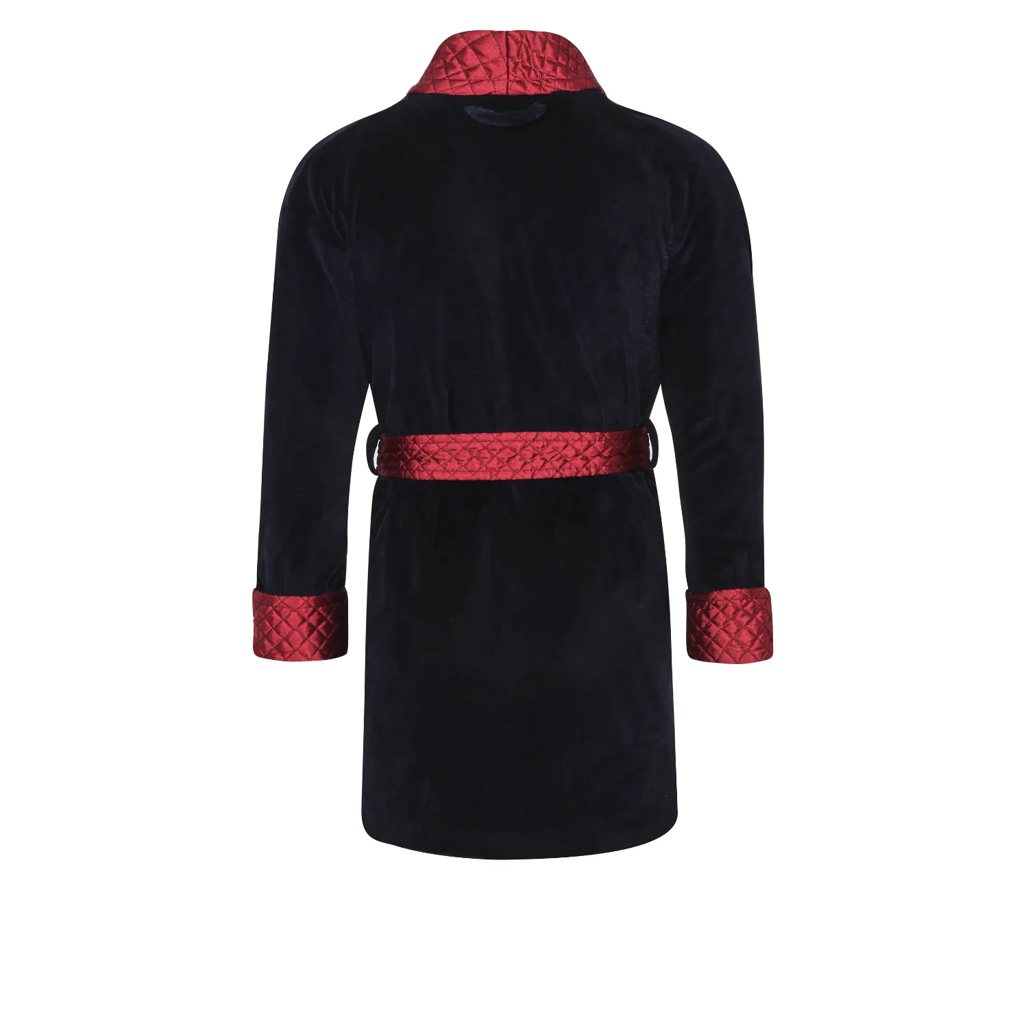 Cliveden Short Velvet Navy Smoking Jacket Robe