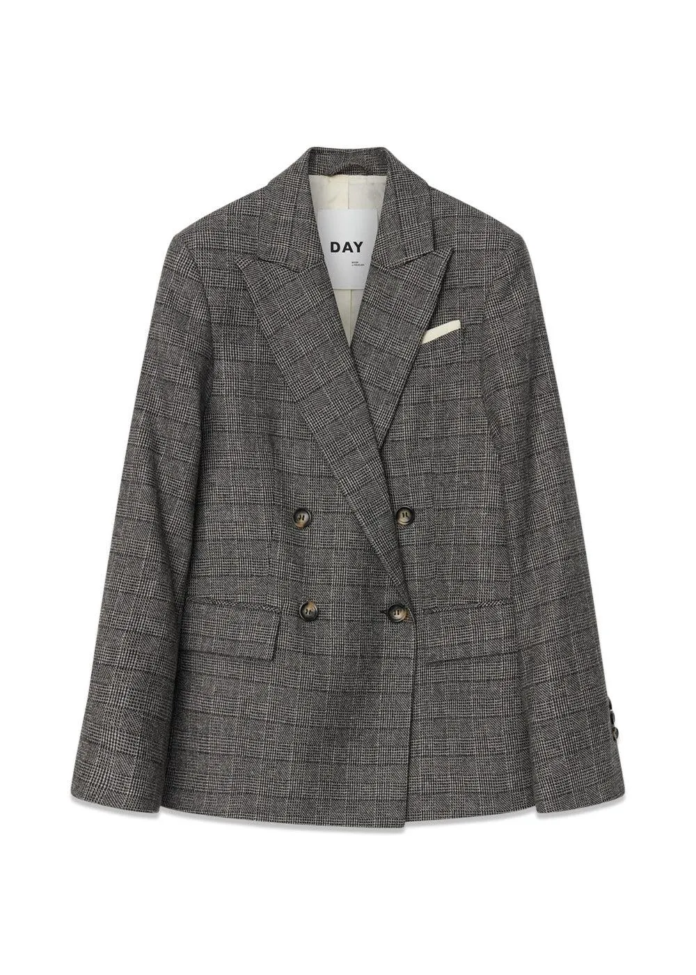 Cohen - Classic Wool Check - Medium Grey Melange