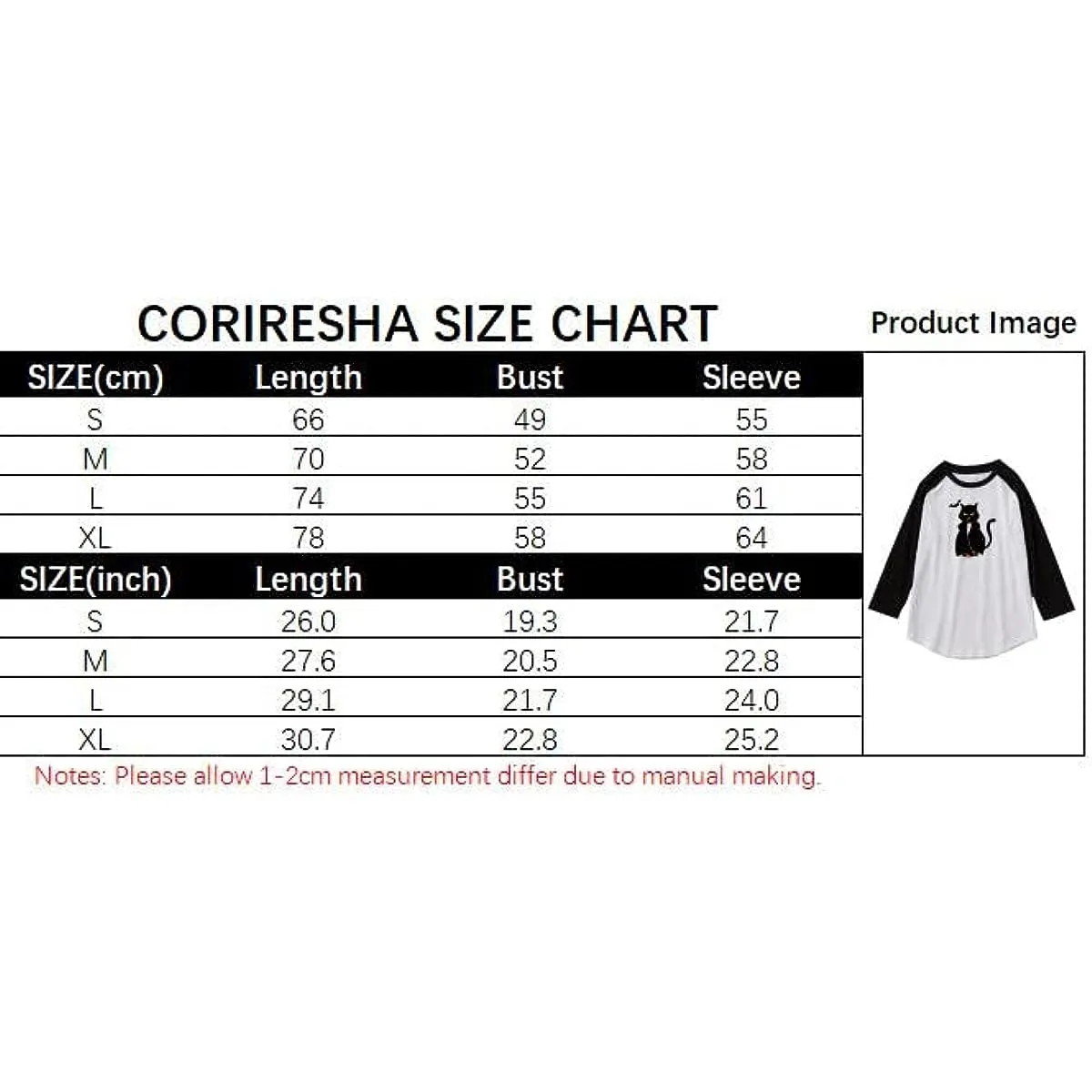 CORIRESHA Teen's Halloween Gothic T-Shirt Funny Cats Cotton Shoulder Sleeve Top