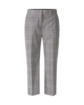 Cropped Plaid Dress Pants