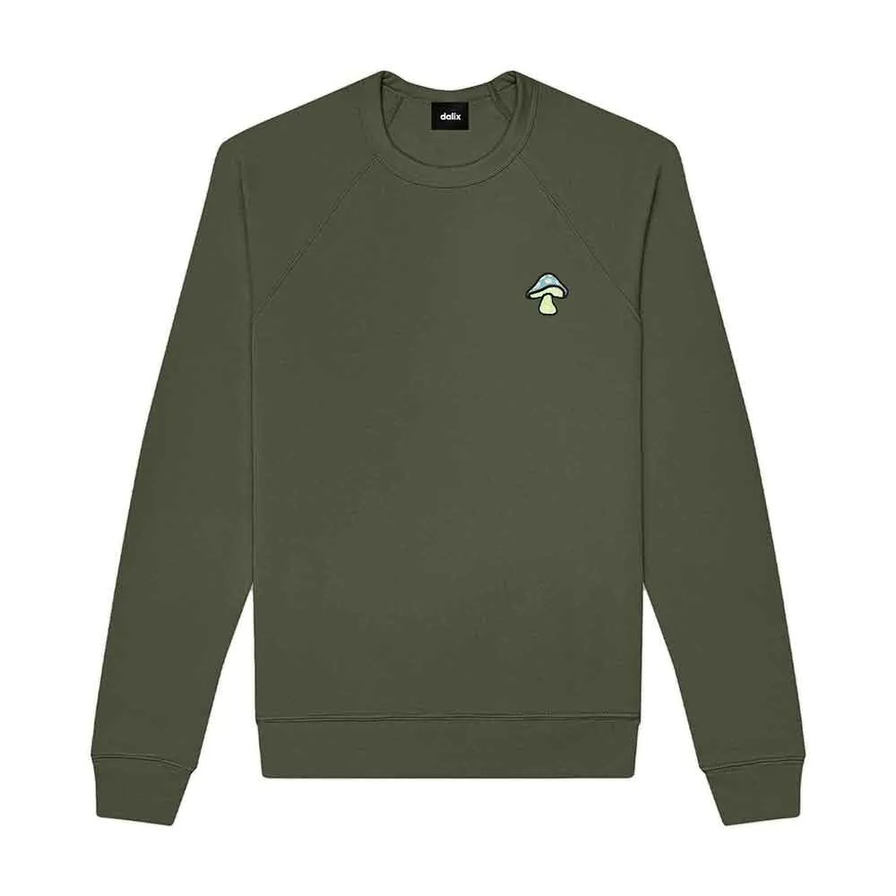 Dalix Mushroom Crewneck Sweatshirt (Glow in the Dark)