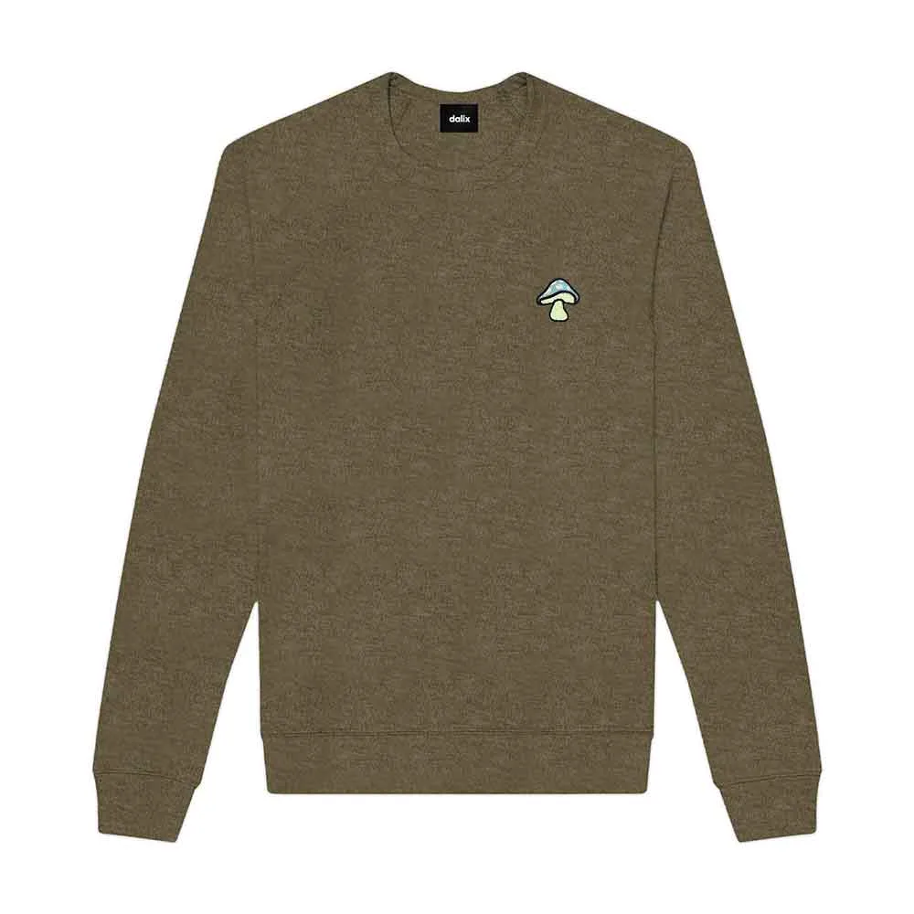 Dalix Mushroom Crewneck Sweatshirt (Glow in the Dark)