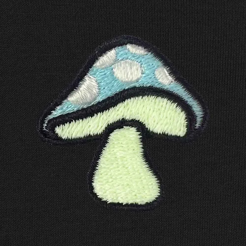 Dalix Mushroom Crewneck Sweatshirt (Glow in the Dark)