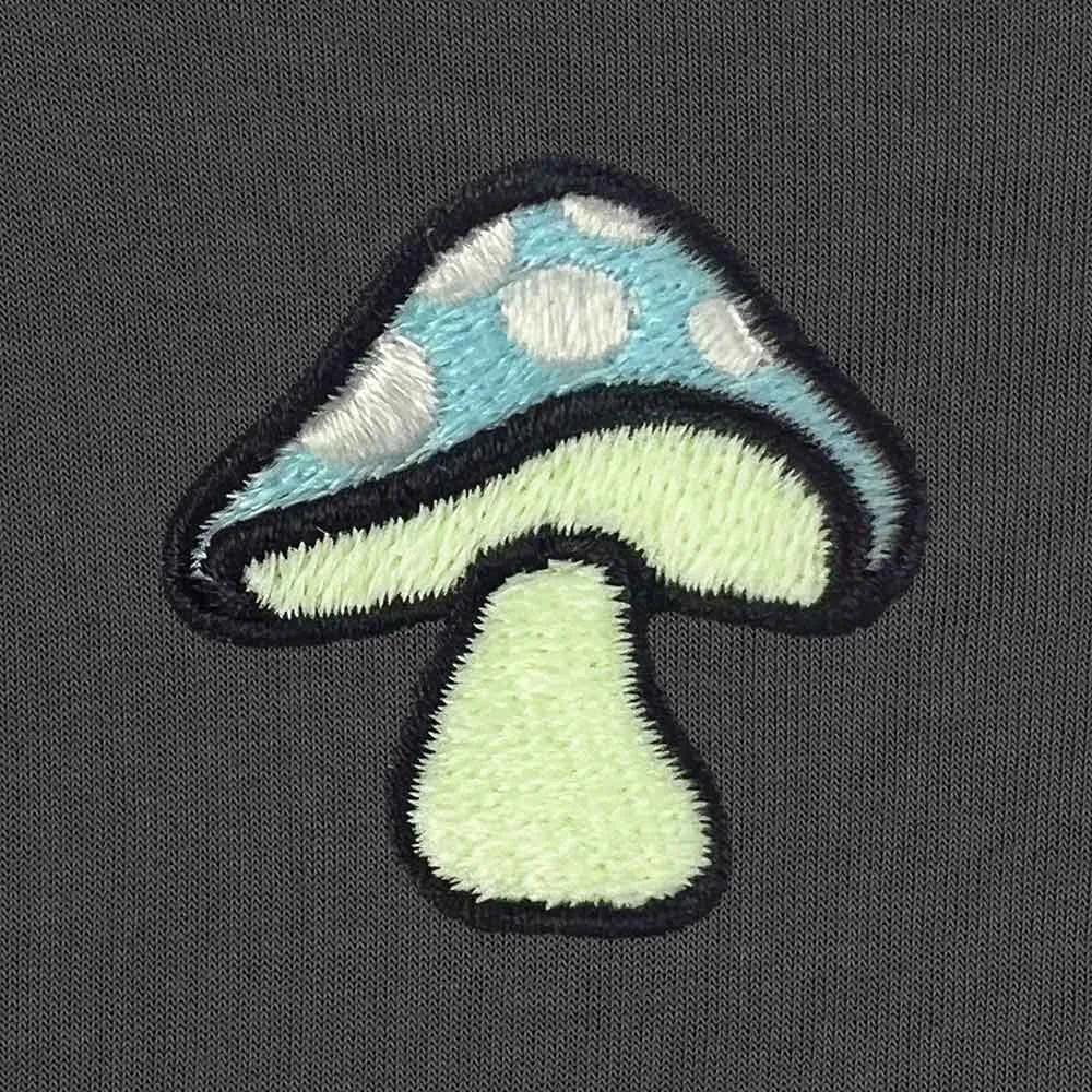 Dalix Mushroom Crewneck Sweatshirt (Glow in the Dark)