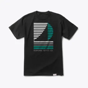 Diamond Supply Company Stripe Boat Tee