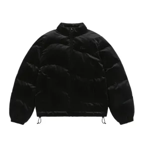 Dime Mens Velvet Quilted Puffer Jacket