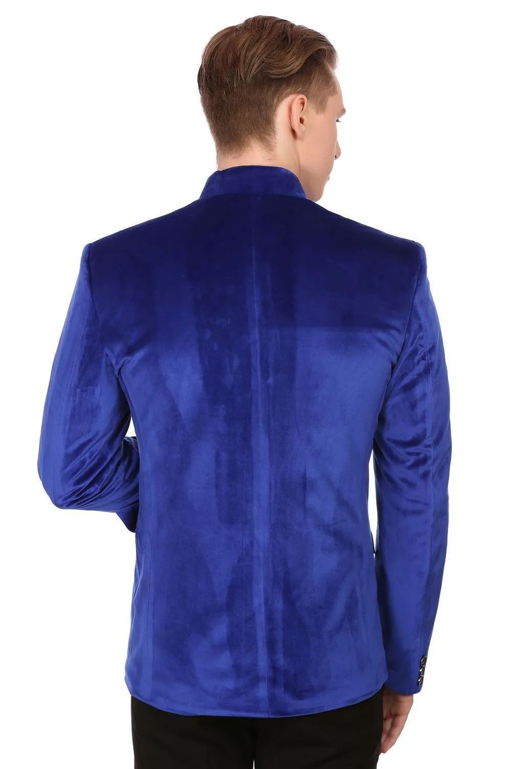 Dust Free Velvet Blue Bandhgala