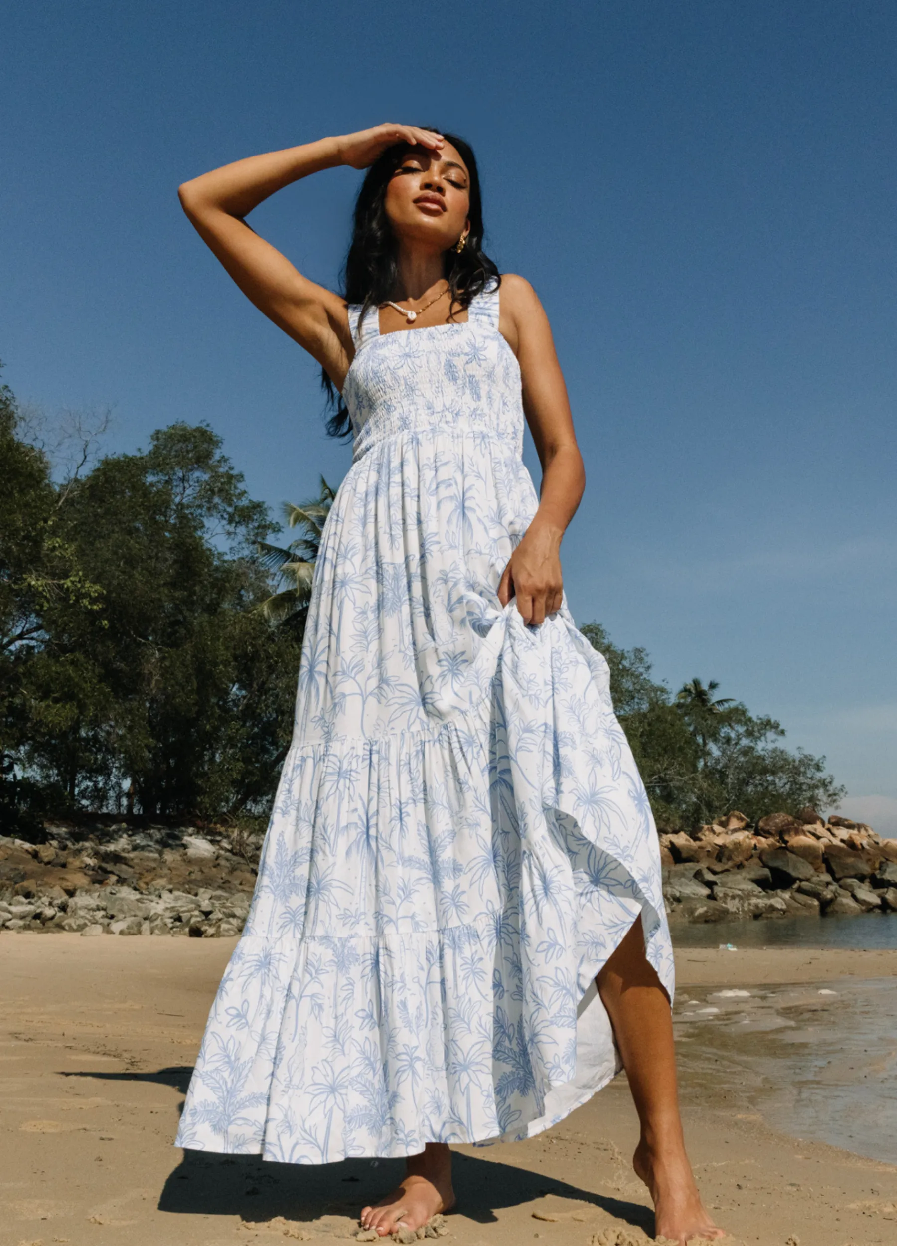 ESTL - Strappy Katerina Maxi Dress - Sentosa Print