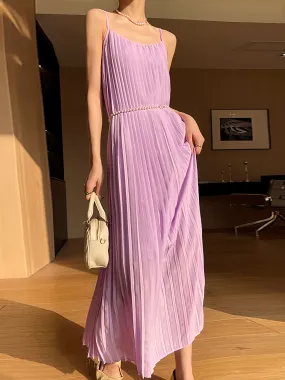 Ethereal Lavender Sleeveless Maxi Dress