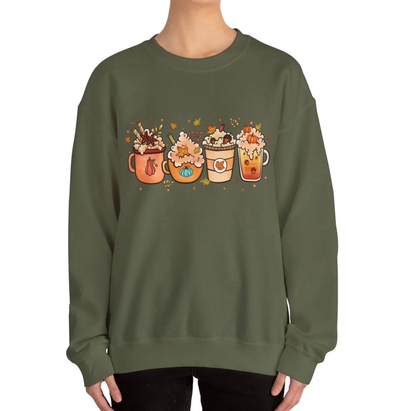 Festive Fall Drinks Sweatshirt