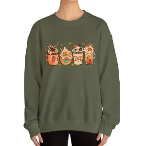 Festive Fall Drinks Sweatshirt