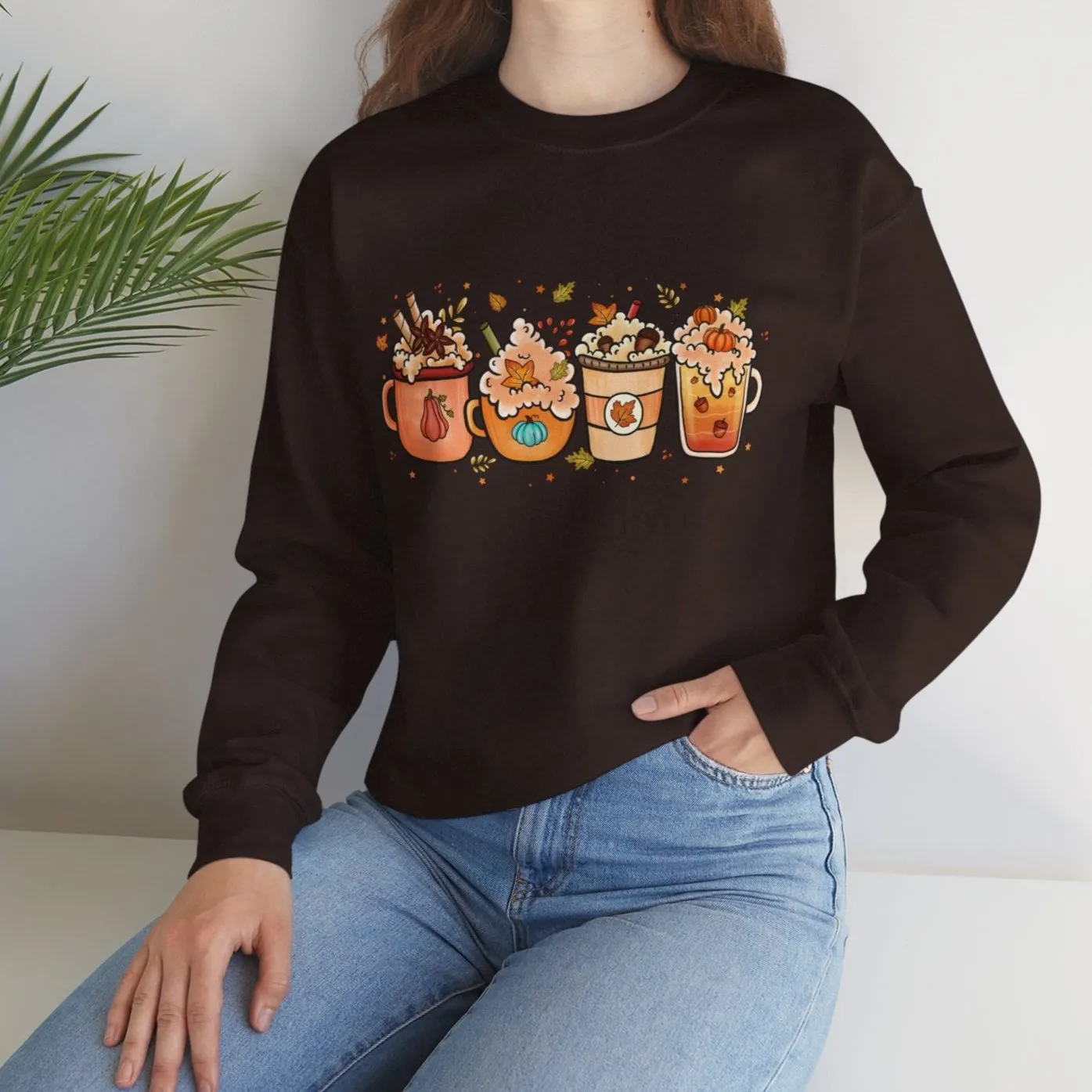 Festive Fall Drinks Sweatshirt