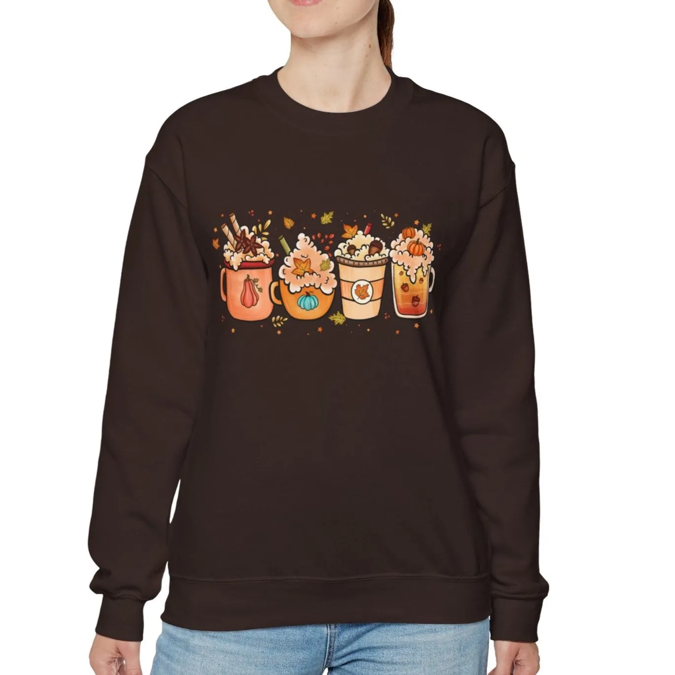 Festive Fall Drinks Sweatshirt