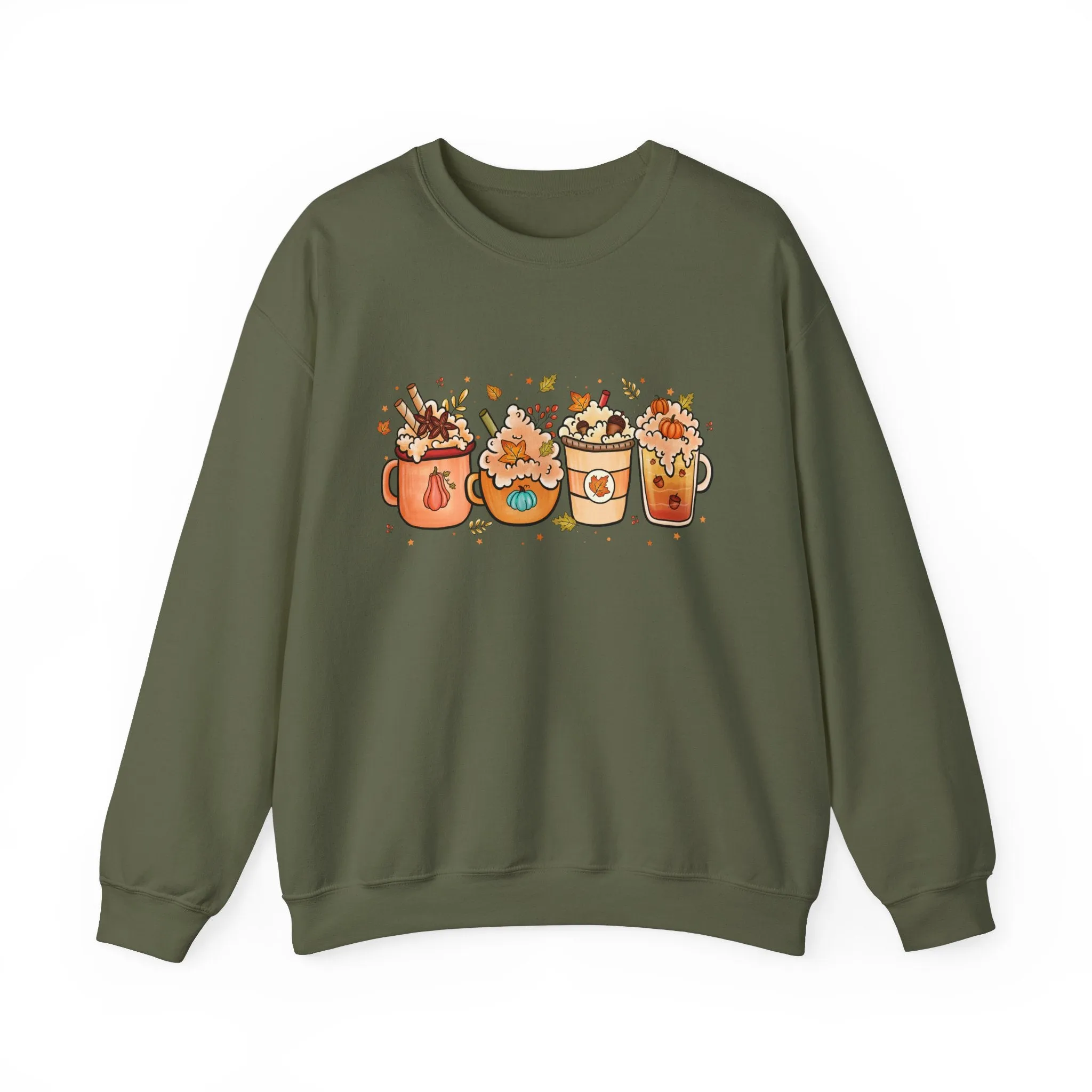 Festive Fall Drinks Sweatshirt