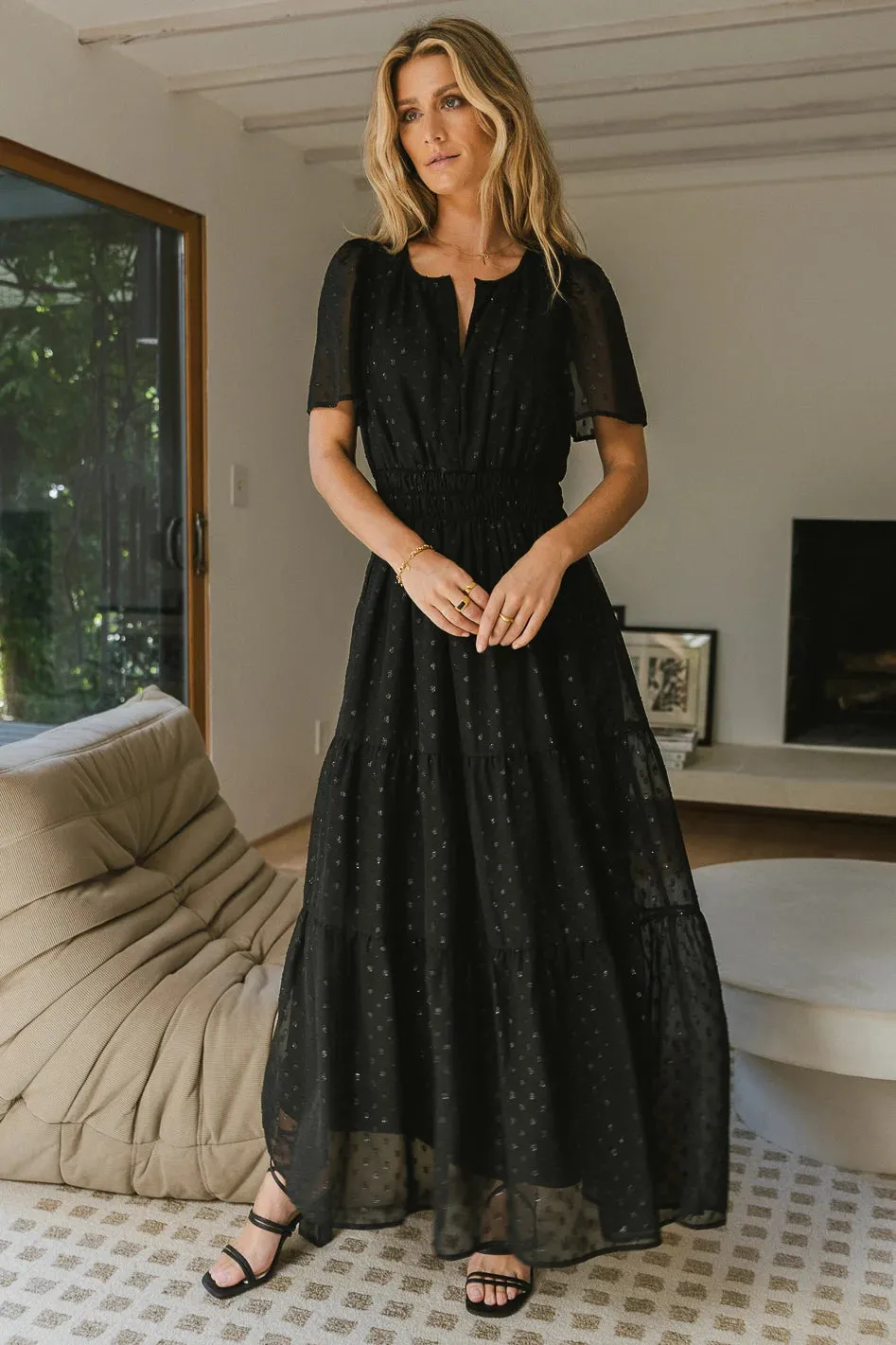 Fiona Maxi Dress in Black - FINAL SALE