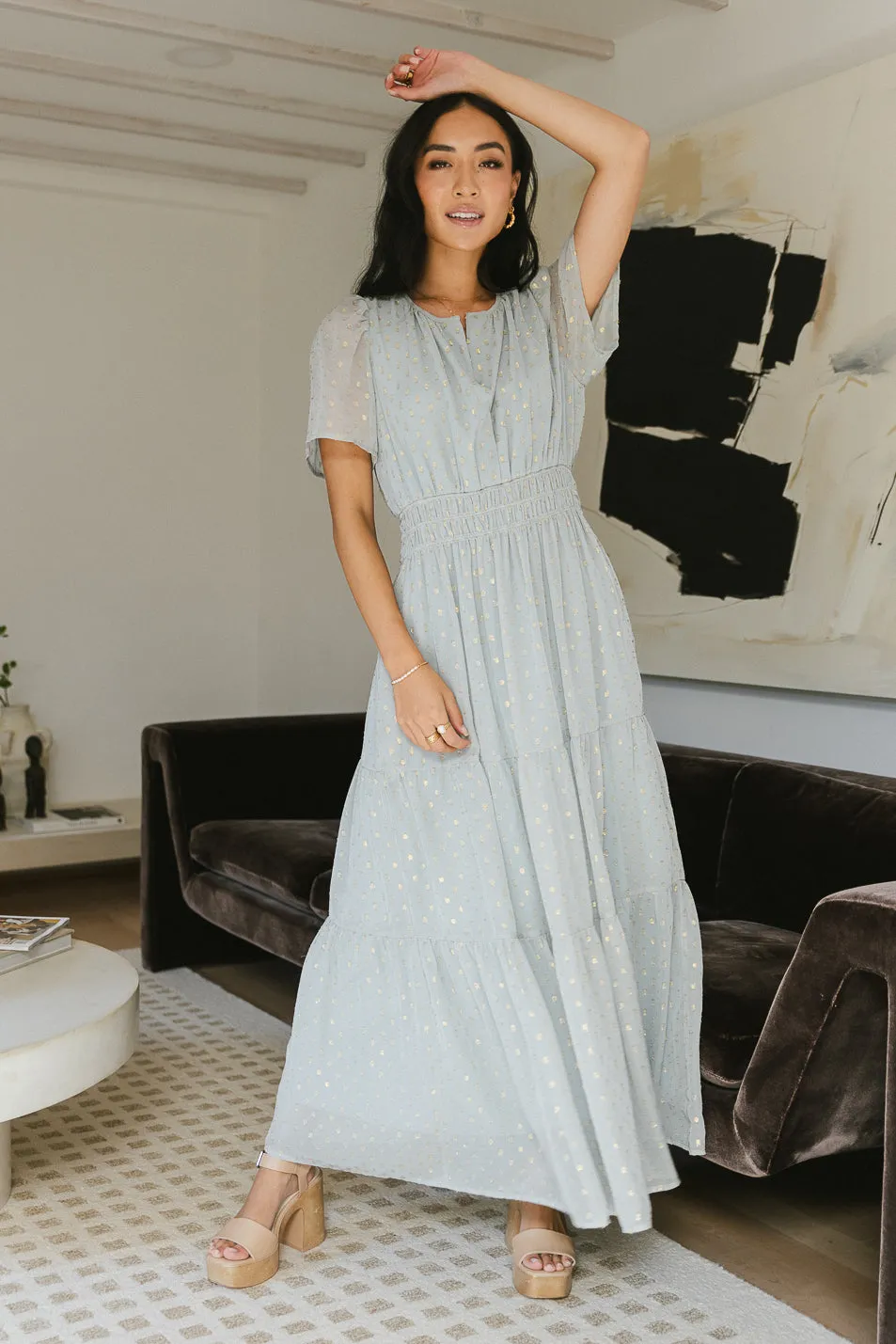 Fiona Maxi Dress in Blue - FINAL SALE