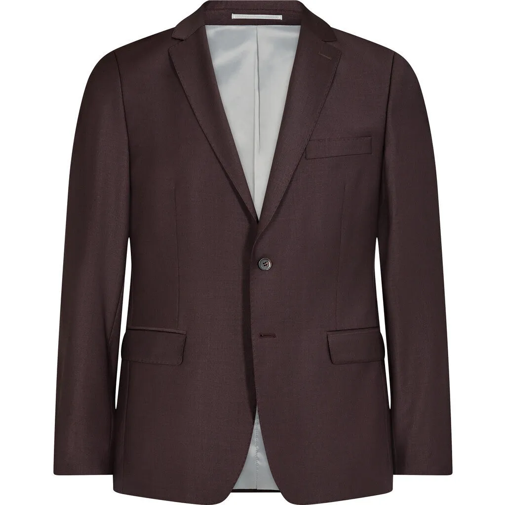 Ford Wool Suit Blazer - BUR Burgundy