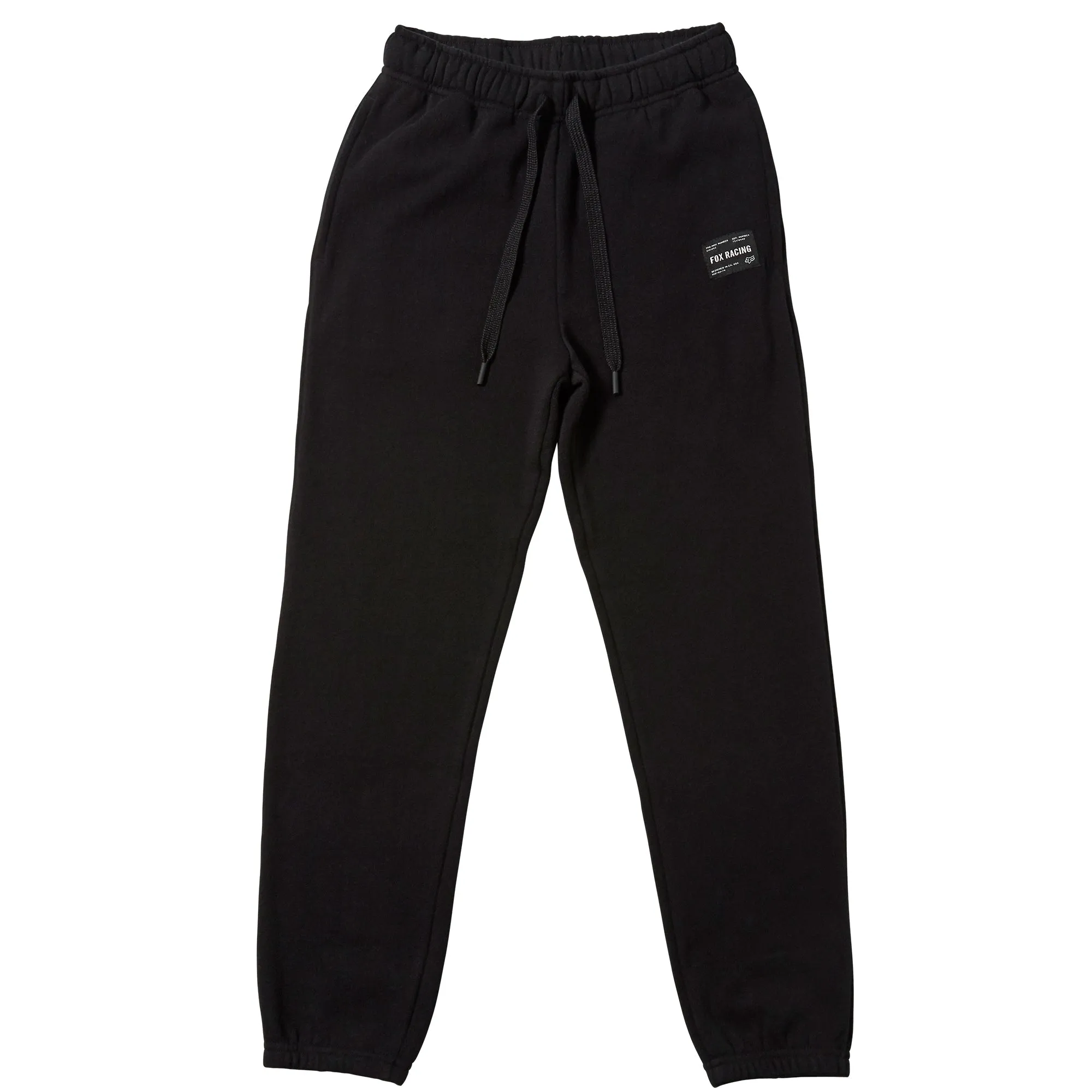 Fox Racing  Boys Black Standard Issue Fleece Pants Relaxed Fit Casual Sweatpants