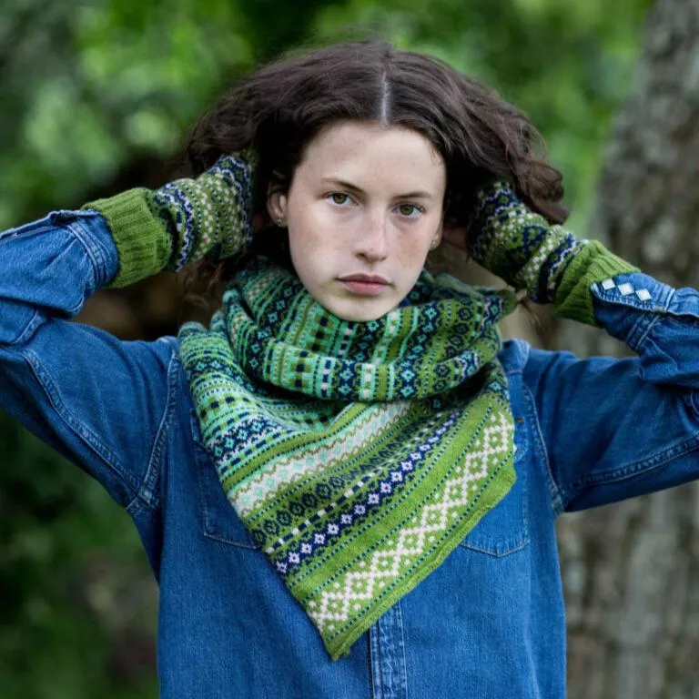 Foxcote Twisted Snood - Watercress