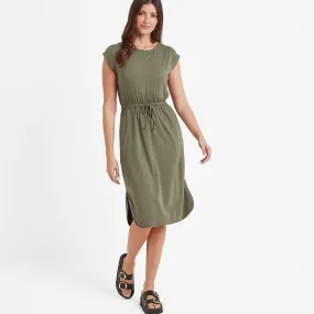 Frankie Womens Jersey Dress - Khaki