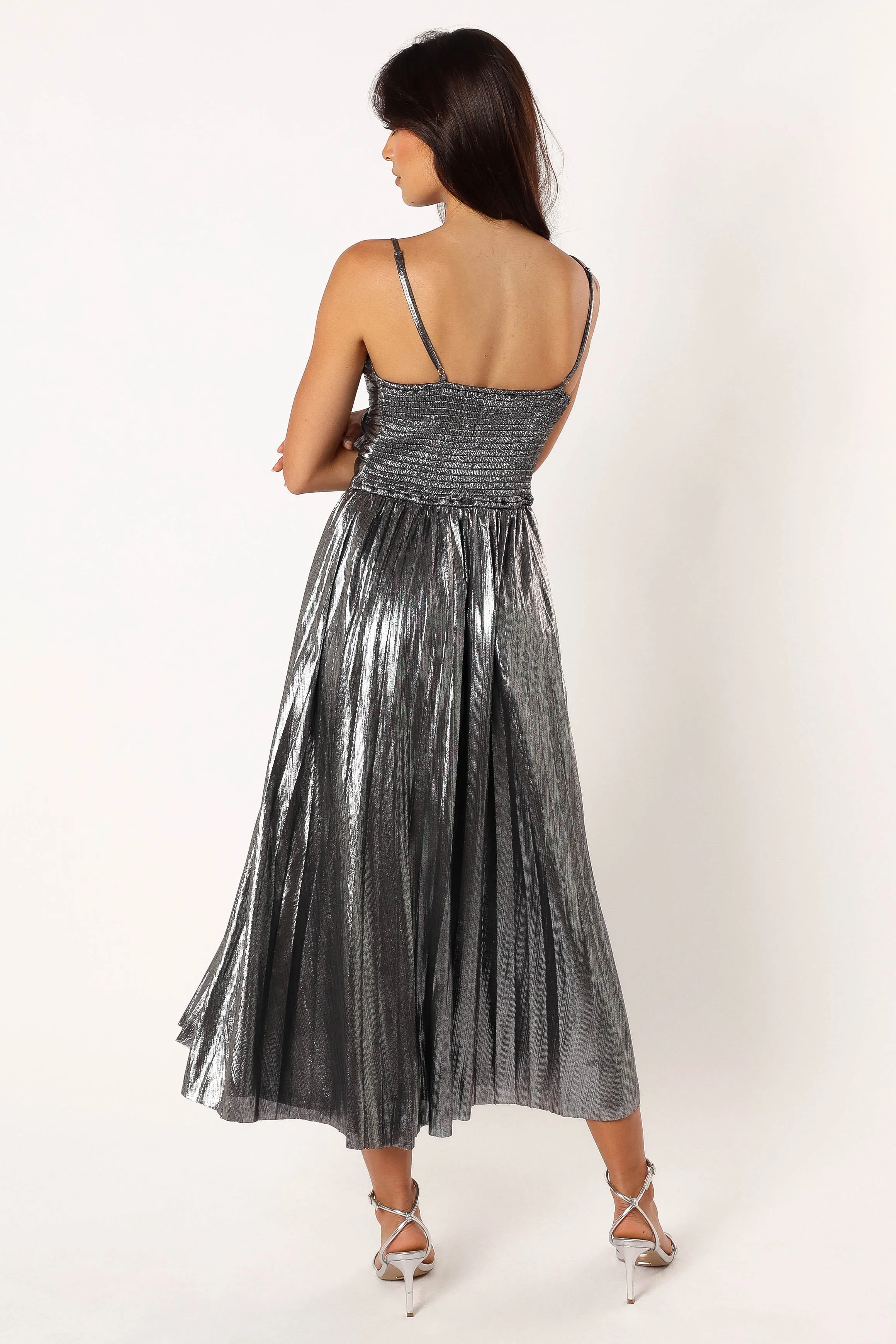 Gaia Maxi Dress - Silver