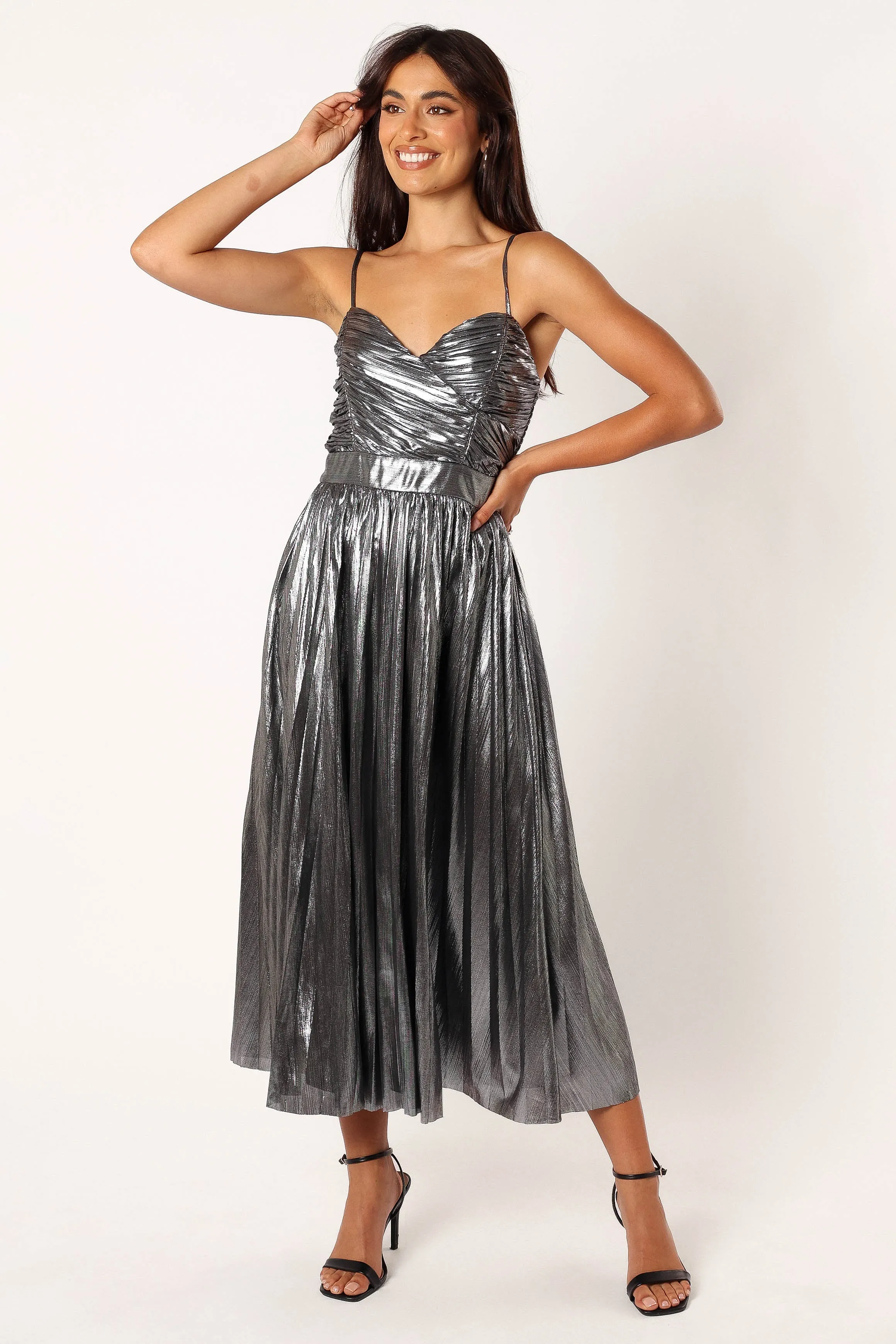 Gaia Maxi Dress - Silver