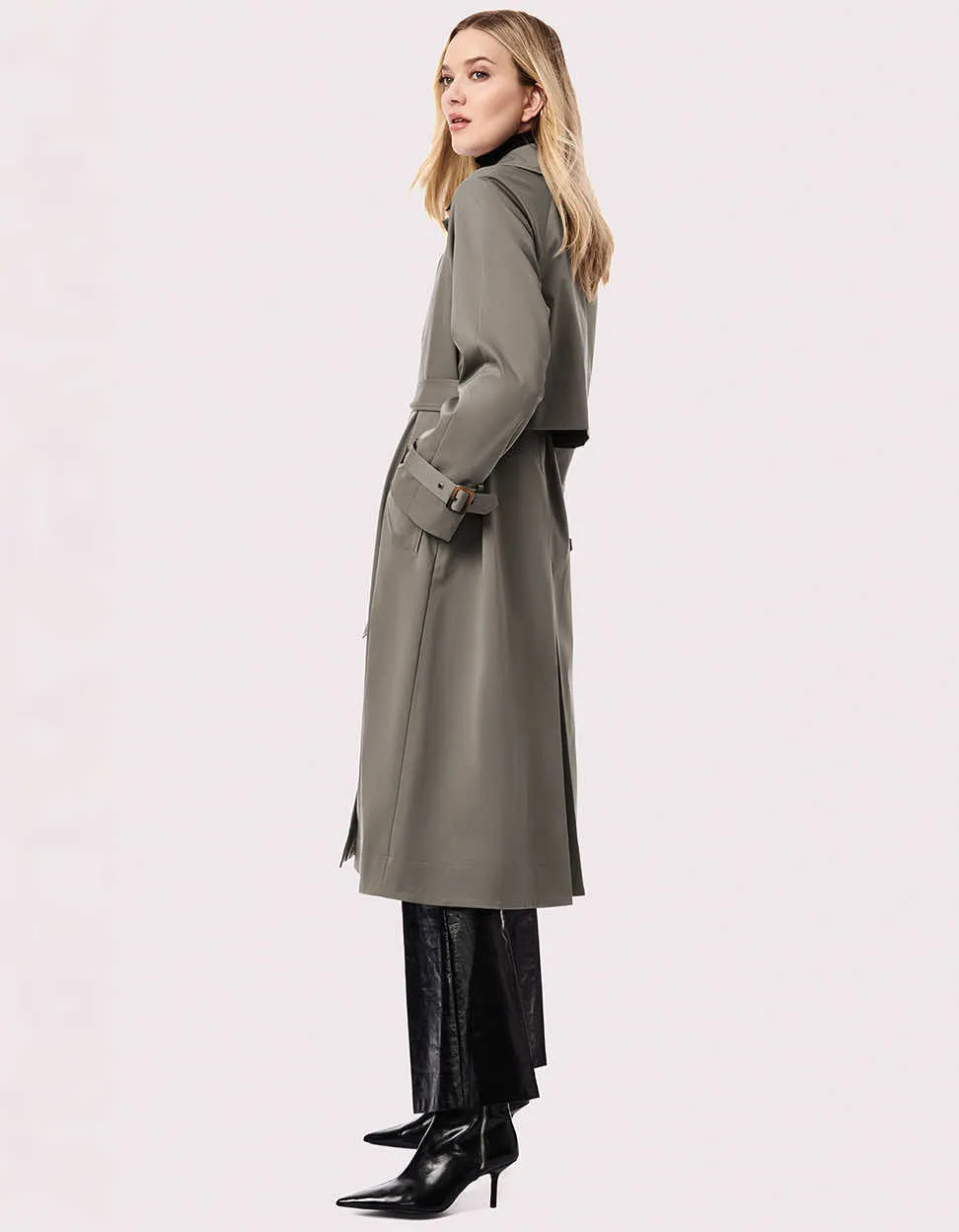 Getaway Belted Long Rain Coat