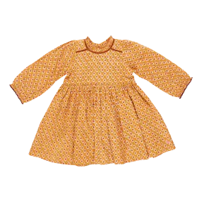 Girls Charlie Dress - Inca Gold Tear Drop