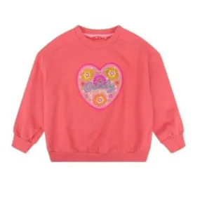 Girls Pink Hooray Oilily Heart Sweater