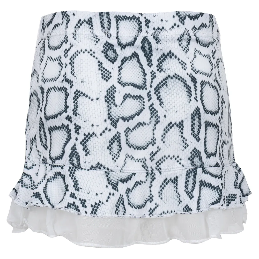 Girls' UV Colors Ruffle Tennis Skort Cobra