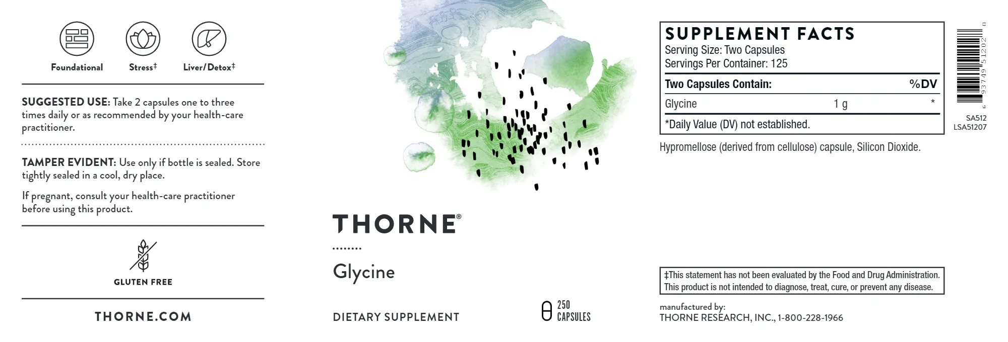 Glycine 250 Capsules - Special Order