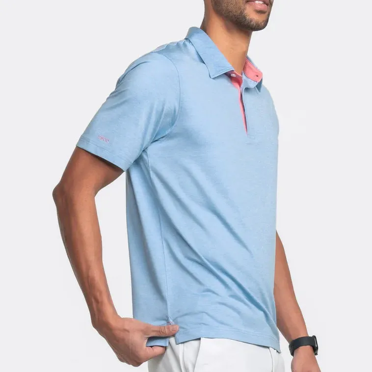 Grayton Heather Polo - Blue Dream