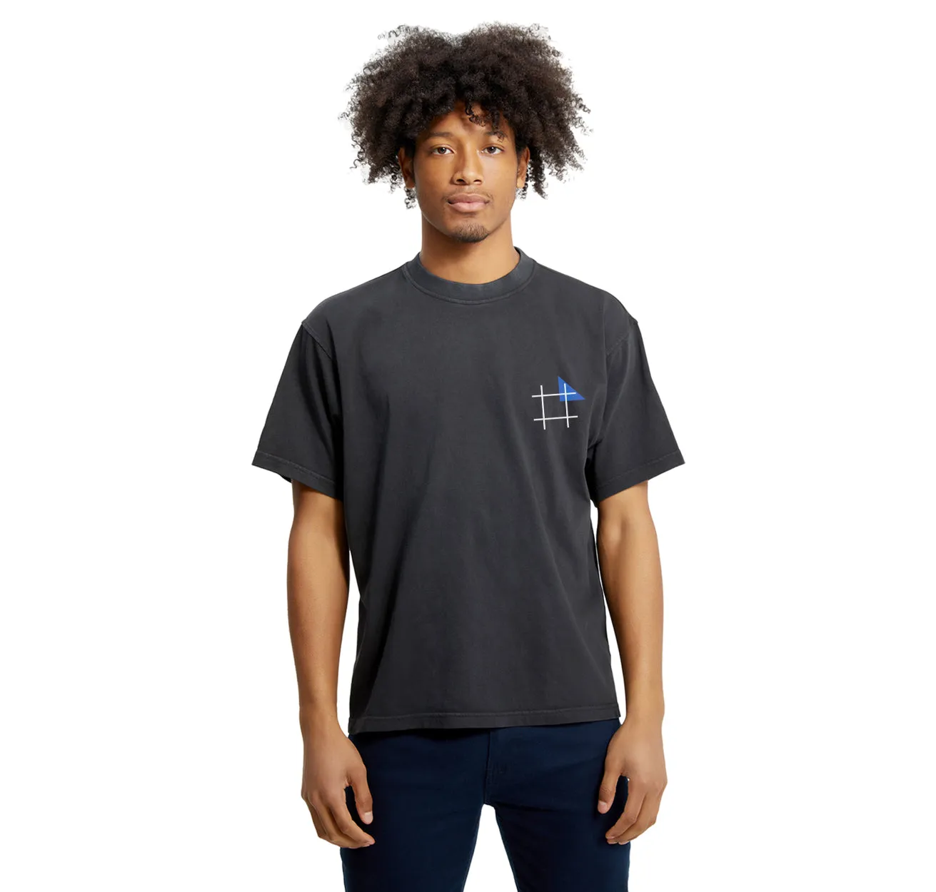 Icon heavyweight Boxy Black Tee