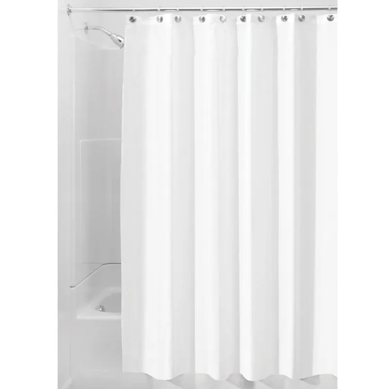 iDesign Poly Shower Curtain or Liner 72" x 84" in White