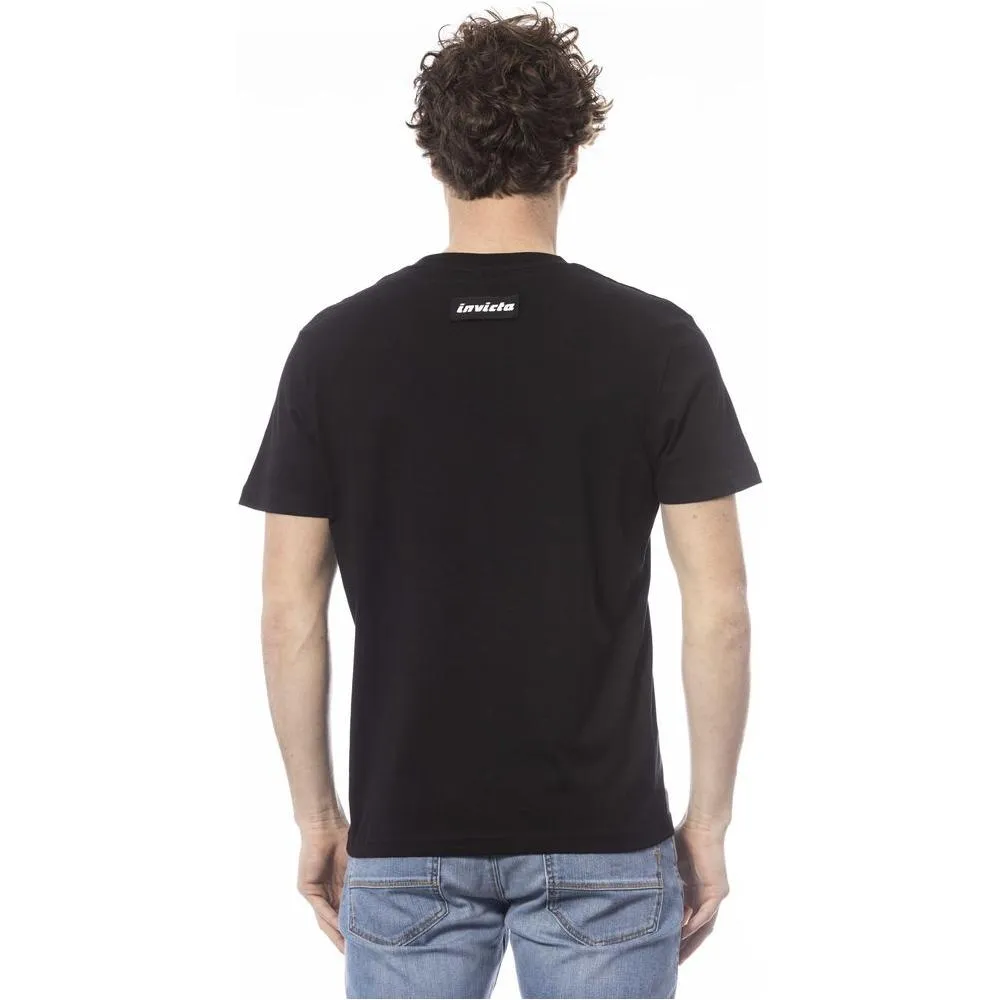 Invicta Black Cotton Men T-Shirt