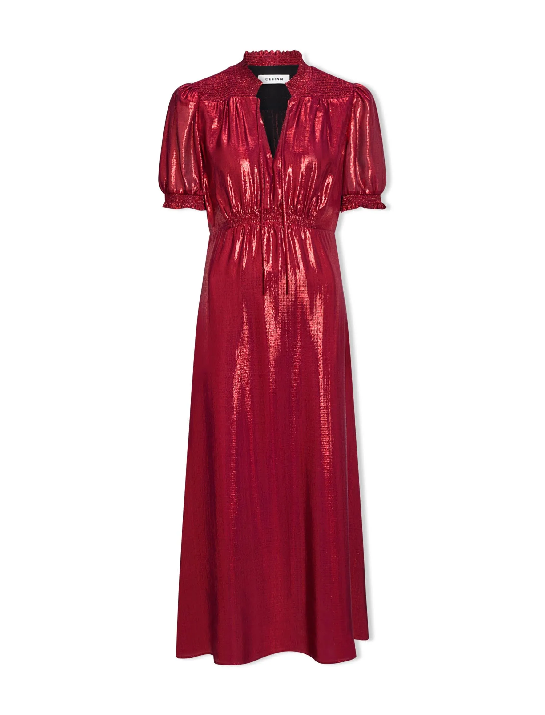 Irina Silk Blend Bias Cut Maxi Dress - Burgundy