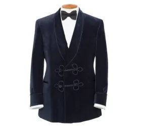 Jacket Men Blue Velvet Blazer Jackets Host Wear Dinner Jacket for men