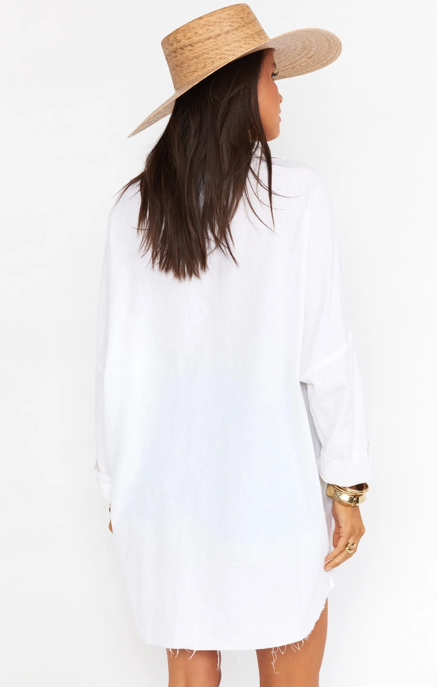 Johns Button Down Shirt ~ White Linen