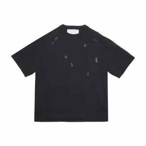 Jungles Beaded Lettering Tee (Black)