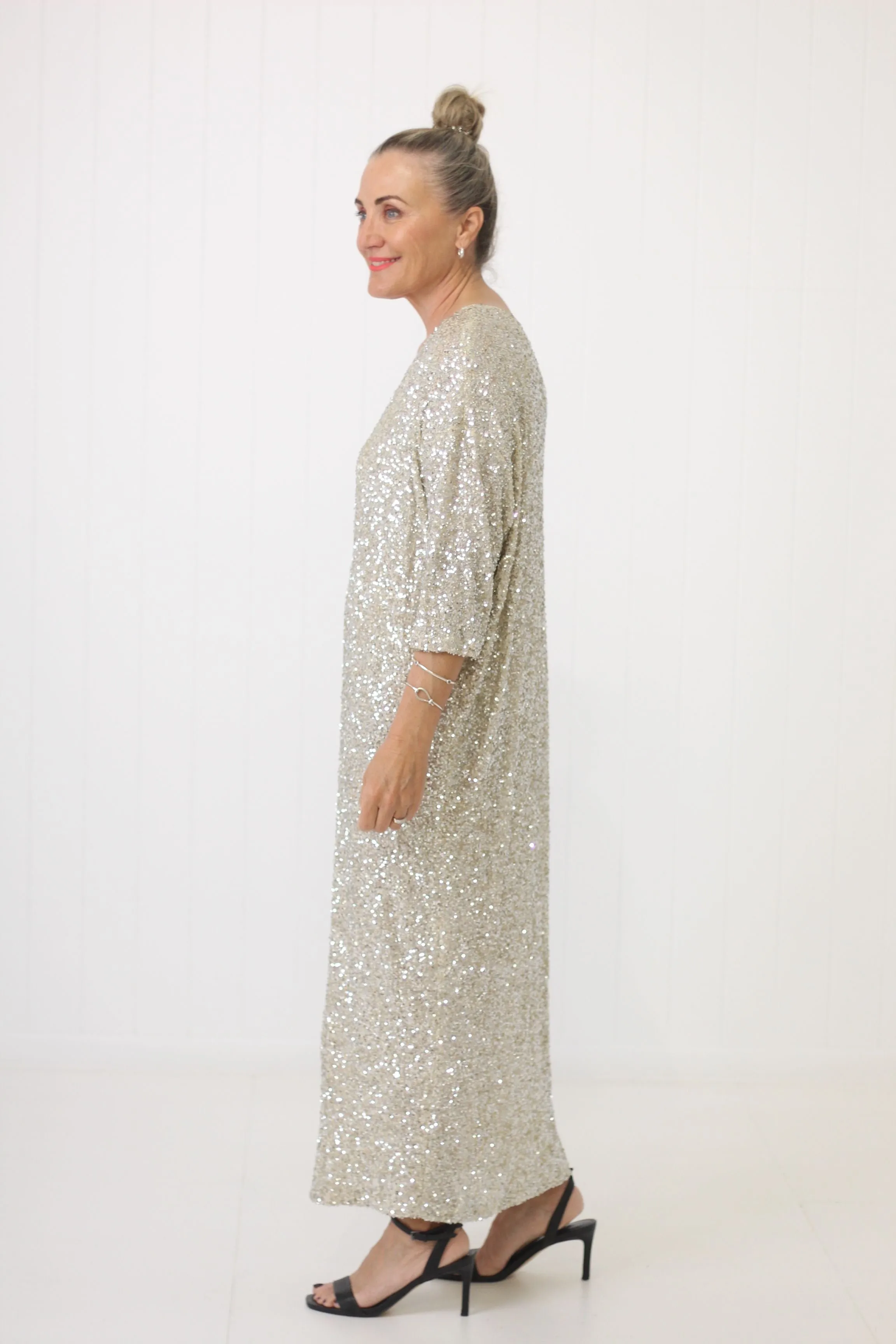 Kathryn Reversible Sequin Dress