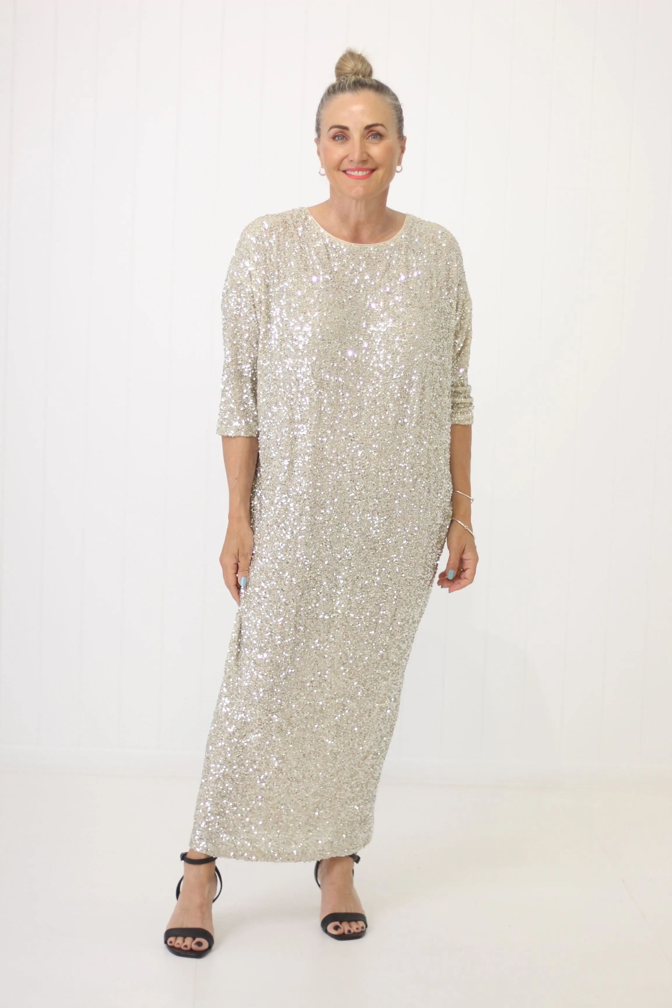 Kathryn Reversible Sequin Dress