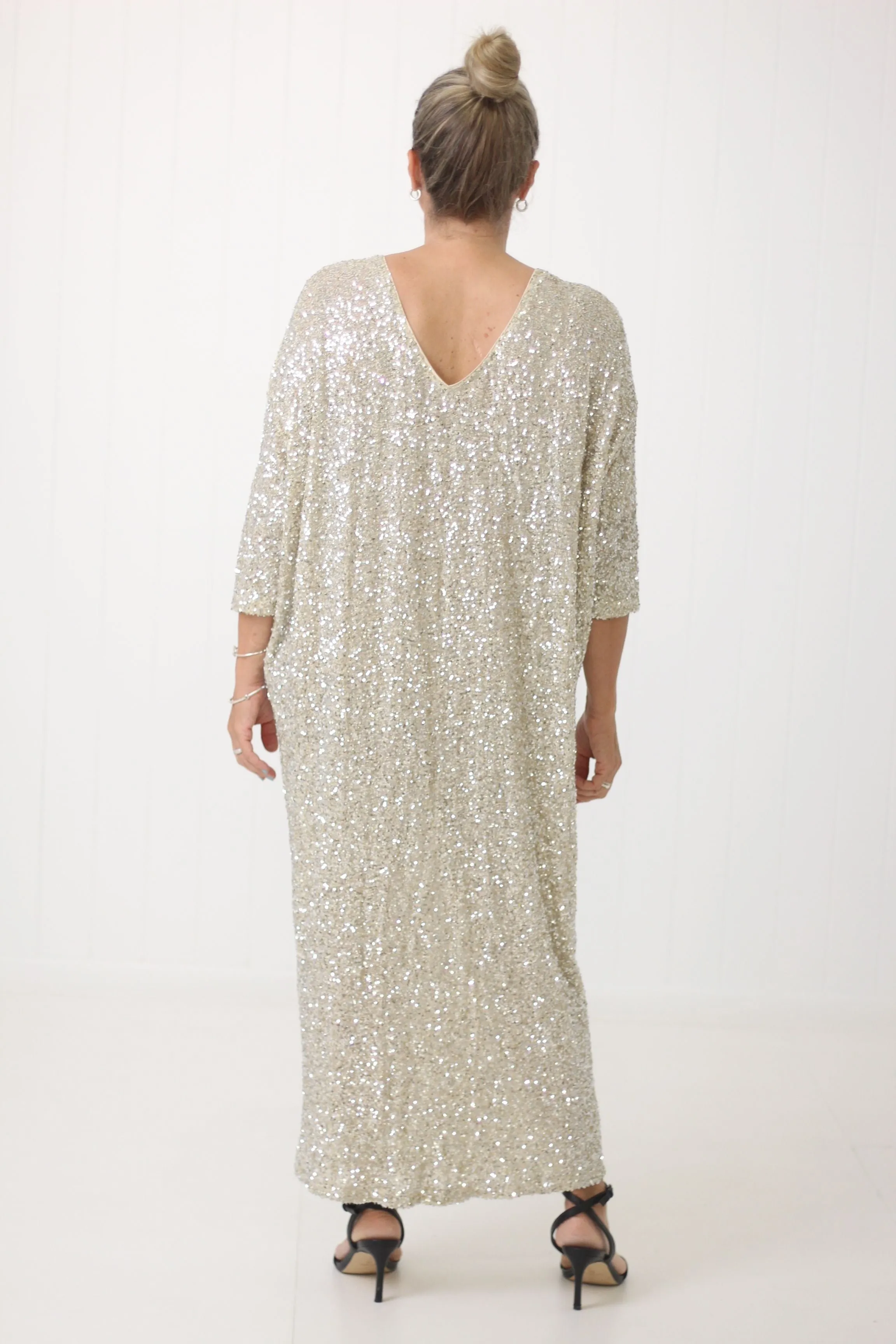 Kathryn Reversible Sequin Dress