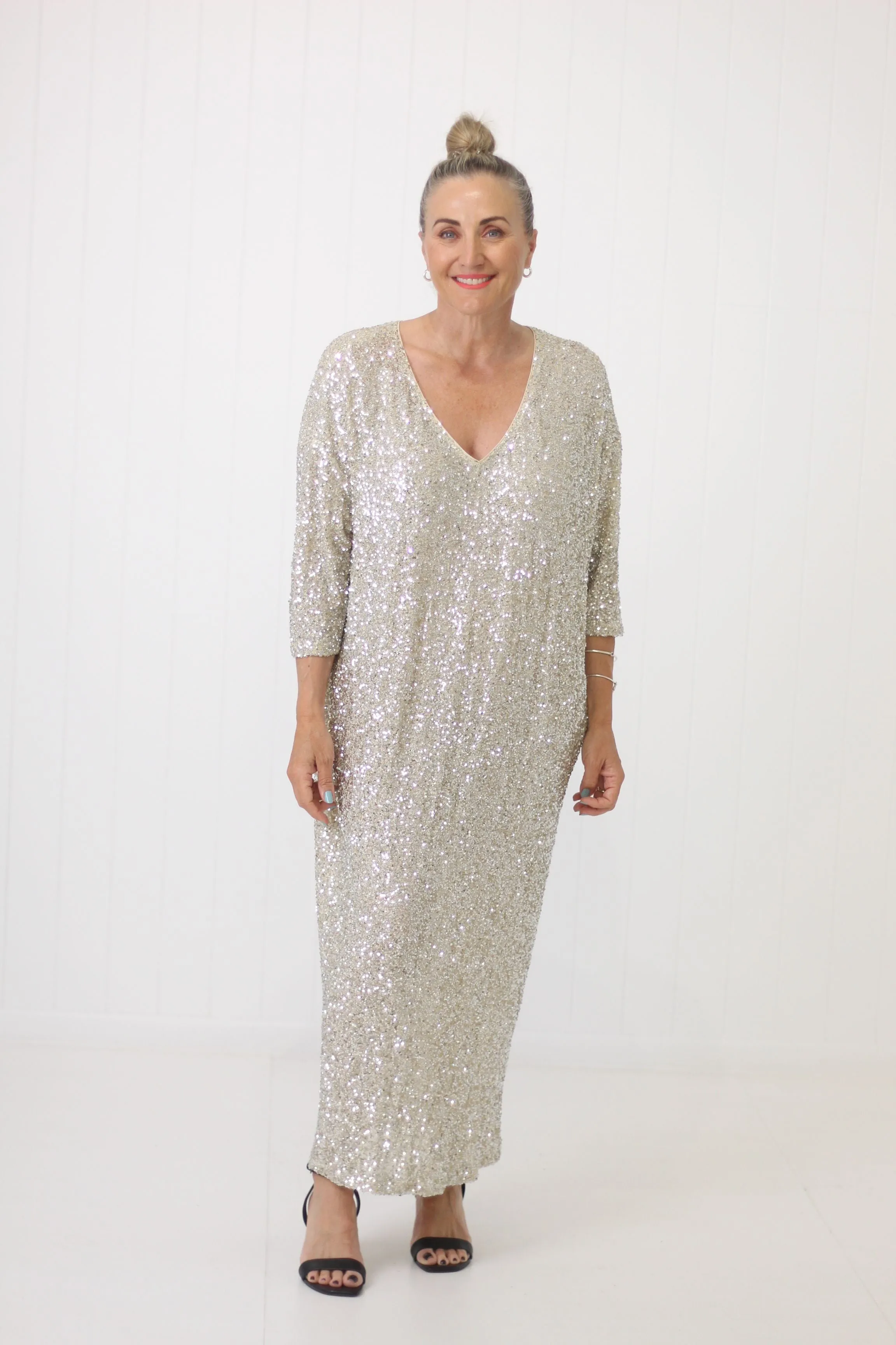 Kathryn Reversible Sequin Dress