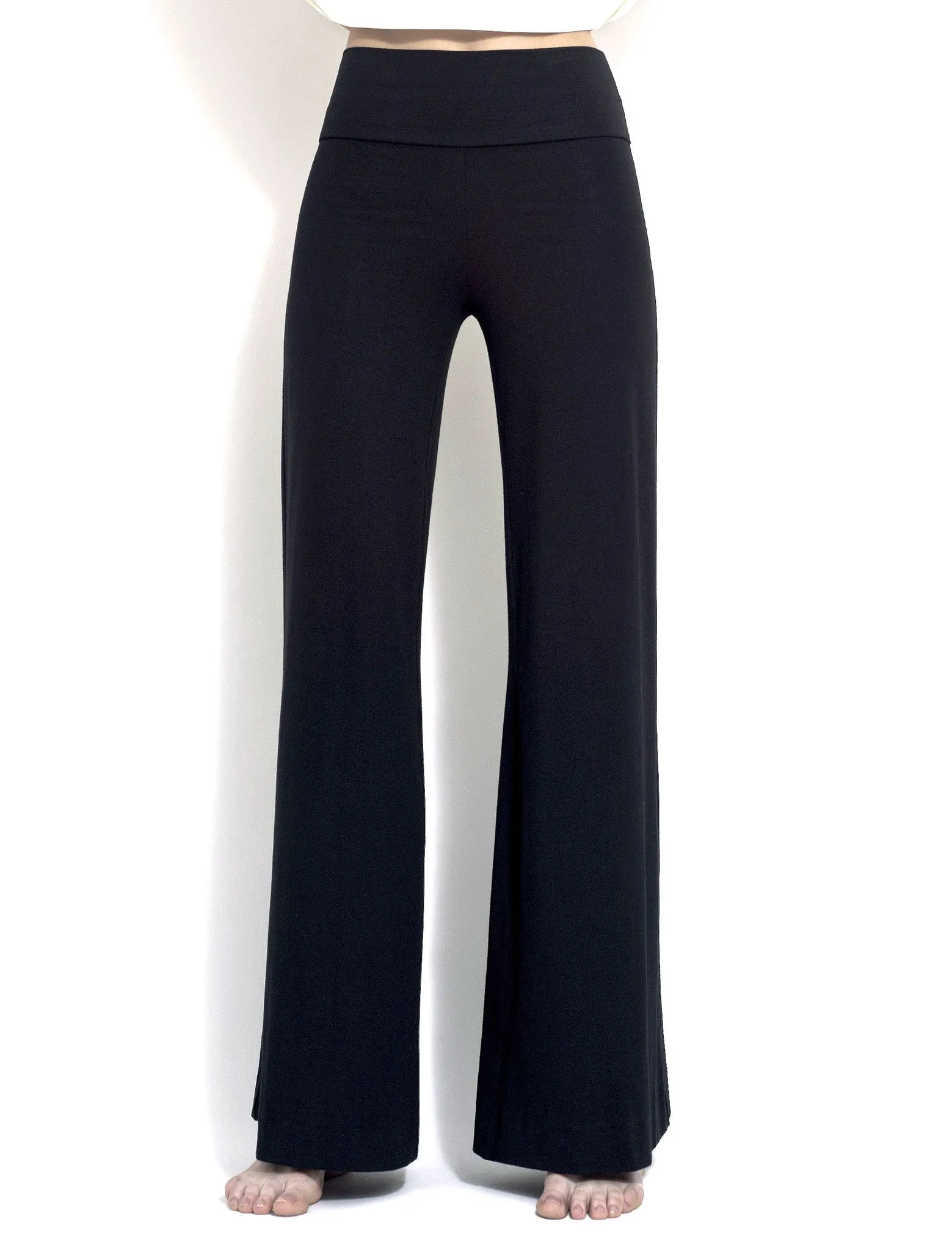 Katia palazzo style trouser in bamboo and organic cotton spandex jersey