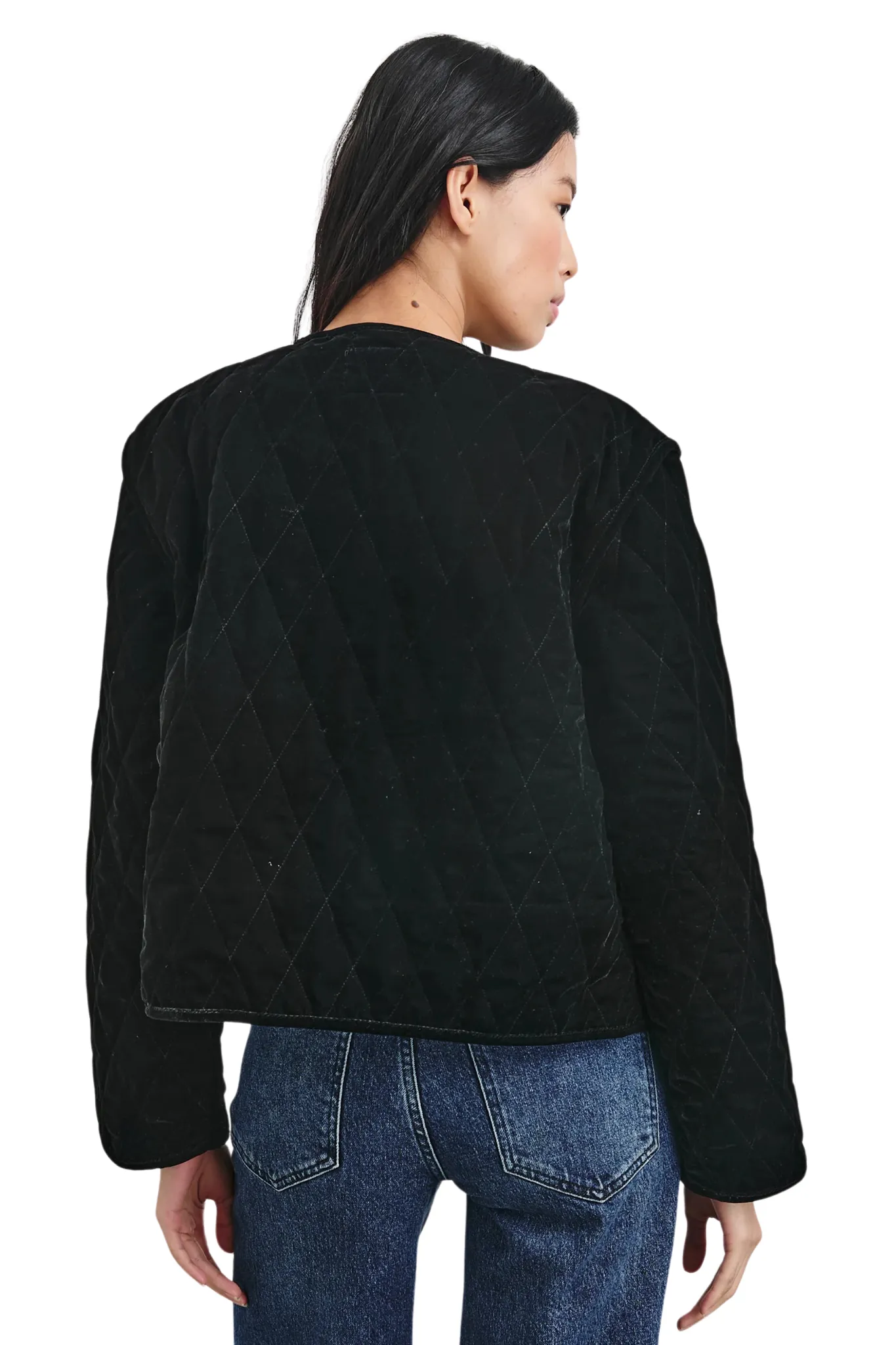 Kiko Jacket in Black Velvet