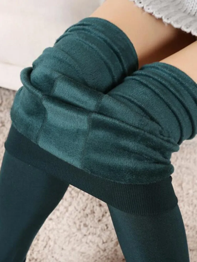 Ladies winter leggings velvet warm legging High Elastic Thick  Skinny leggings comfy Leggings