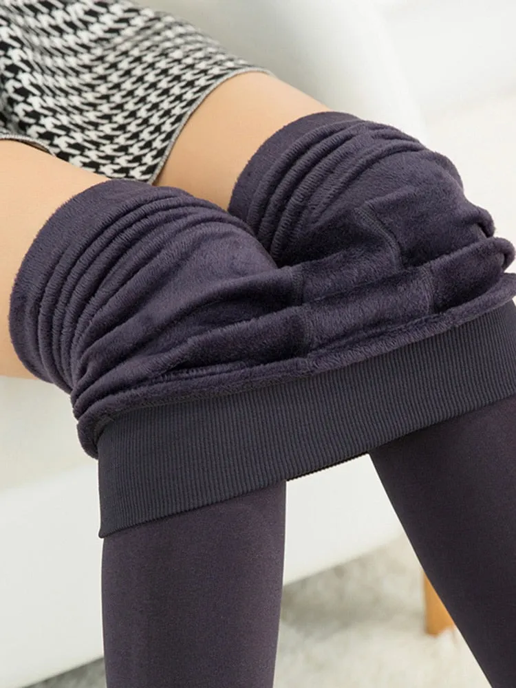 Ladies winter leggings velvet warm legging High Elastic Thick  Skinny leggings comfy Leggings